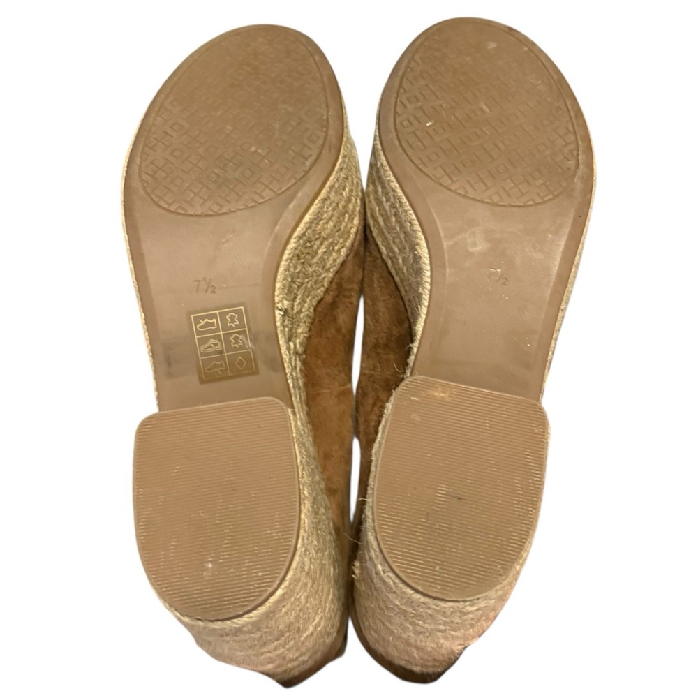 Tory Burch Brown Suede Platform Sandals - Picture 3 of 10